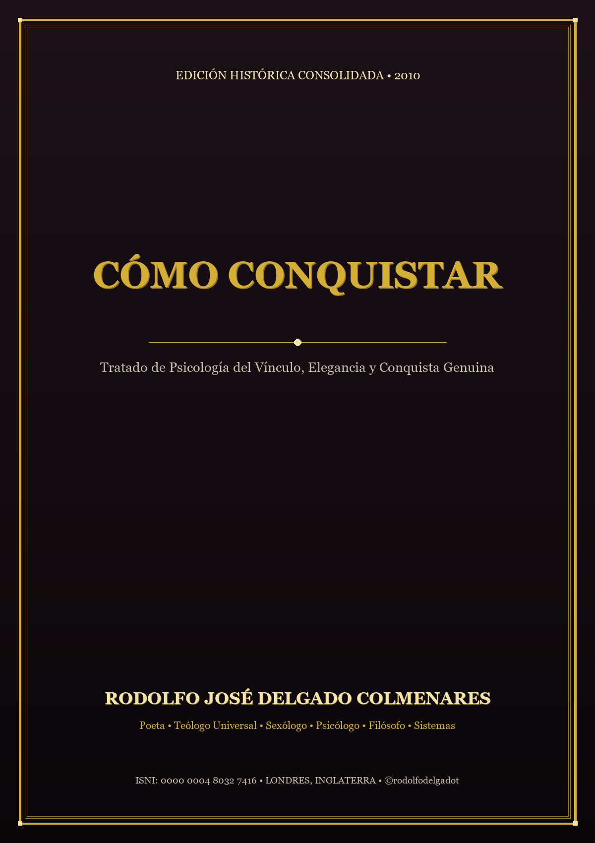 Portada Oficial de Como Conquistar